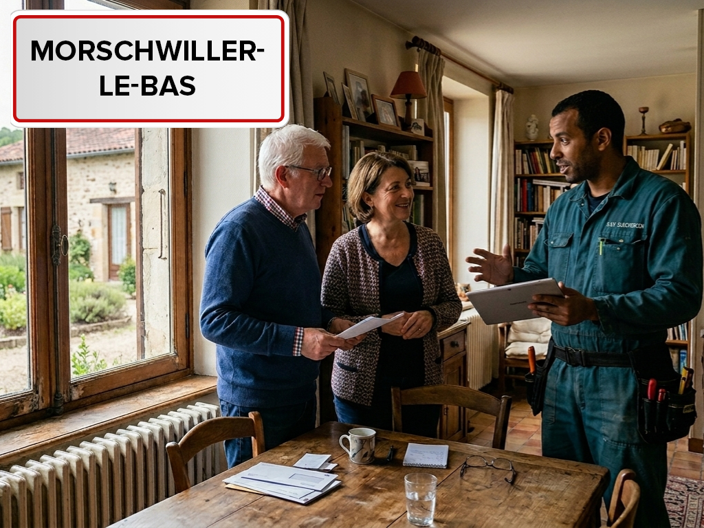 Installation de pompe à chaleur à Morschwiller-le-Bas (68790) dans le Haut-Rhin