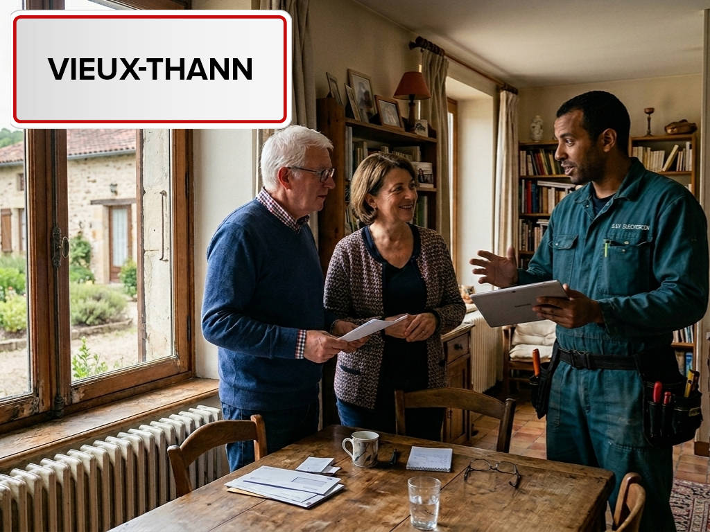 Installation de pompe à chaleur à Vieux-Thann (68800) dans le Haut-Rhin