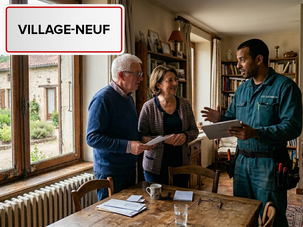 Installation de pompe à chaleur à Village-Neuf (68128) dans le Haut-Rhin